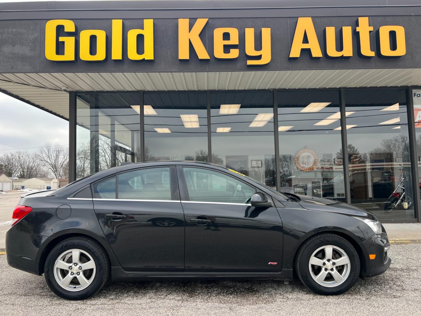 2014 Black Chevrolet Cruze LS Auto (1G1PA5SH5E7) with an 1.8L L4 DOHC 16V FFV engine, 6-Speed Automatic transmission, located at 1633 W Kimberly, Davenport, IA, 52806, (563) 323-5341, 41.559456, -90.598732 - Photo#0